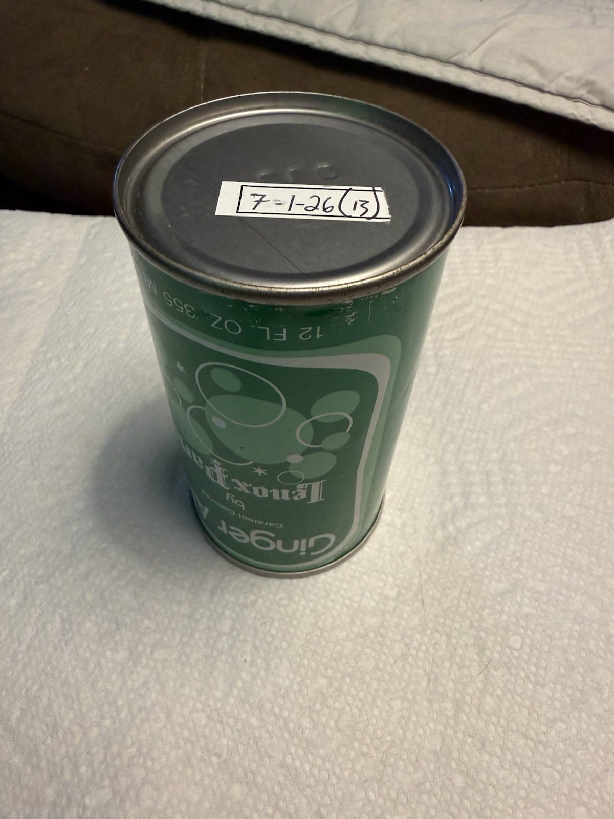 GINGER 🫚 ALE soda 🥤can BY LENOX PARK