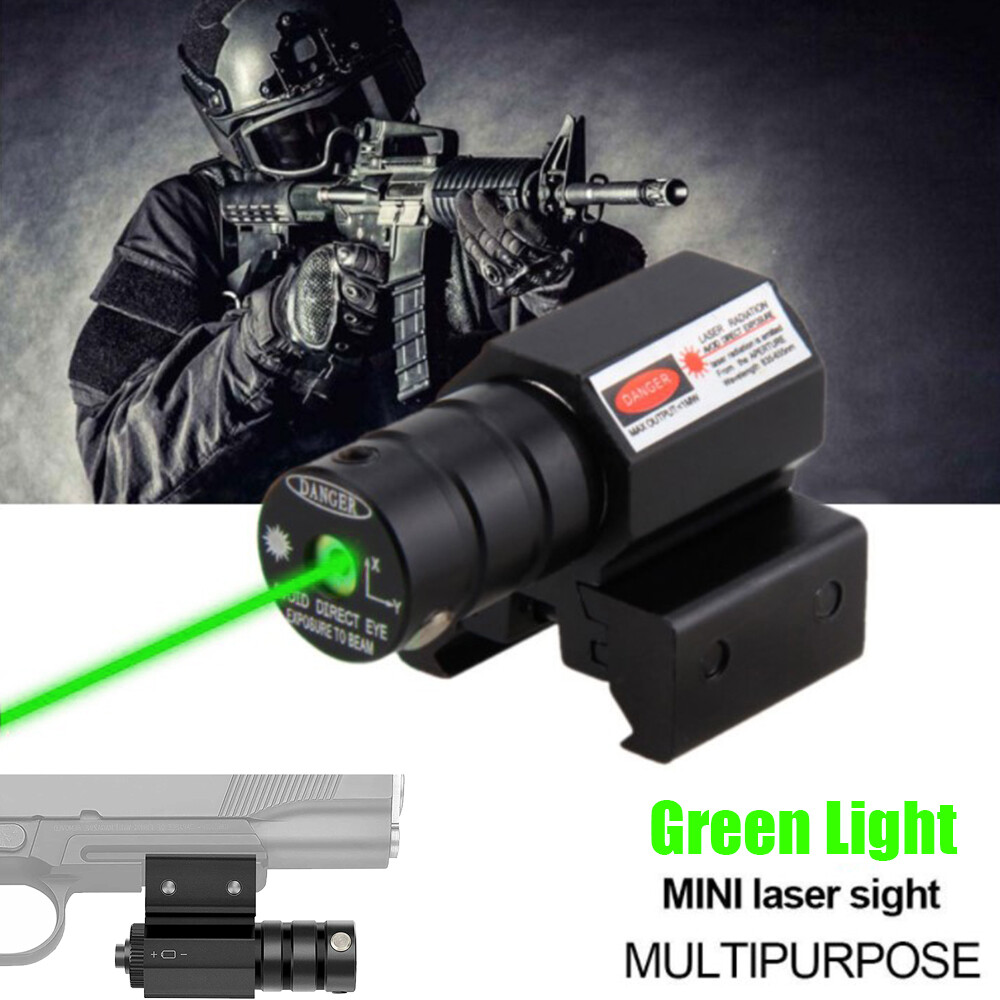 Tactical Green Laser Dot Sight Scope Lazer Beam Rifle Pistol Laser Sight 11-20mm