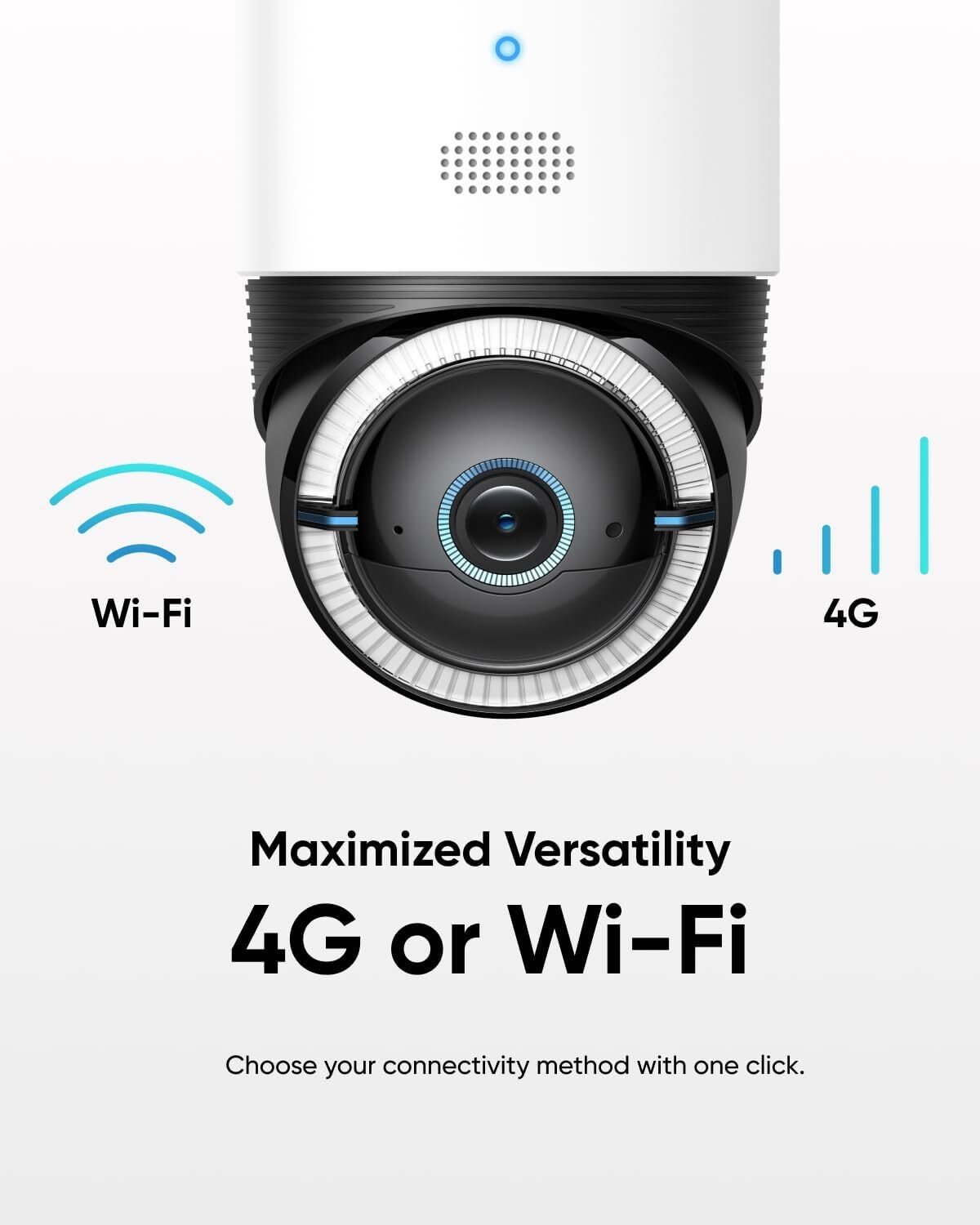 eufy 4G LTE Cam S330 4K Cellular Wireless Security Camera Solar Powered+SIM Card