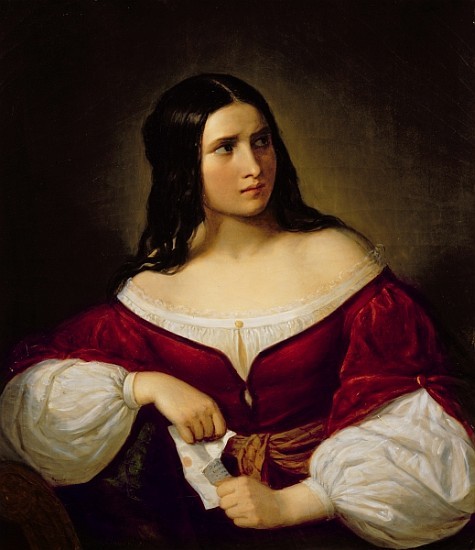 high quality oil painting handpainted on canvas"a young woman"@N11084