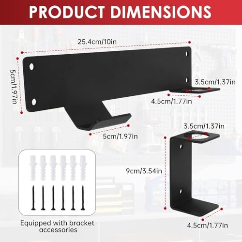 Floor Jack Wall Mount Bracket with Handle Holder Hydraulic Trolley Jack | Wall