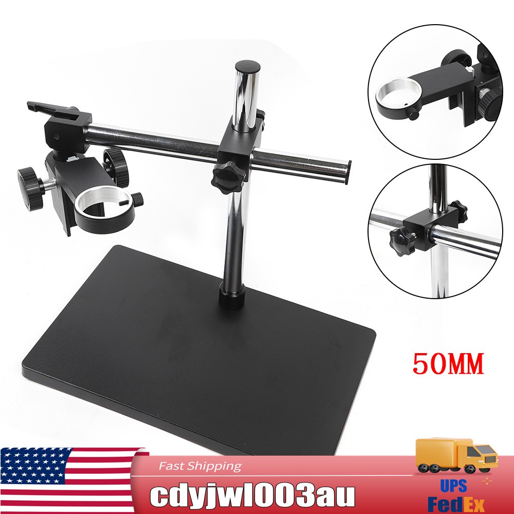 Adjustable Microscope Boom Stand Heavy Duty Large Stereo Arm Table Stand Holder