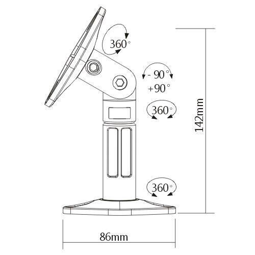 6 PACK UNIVERSAL CEILING WALL SATELLITE SPEAKER MOUNT BRACKETS HOME THEATER BOSE