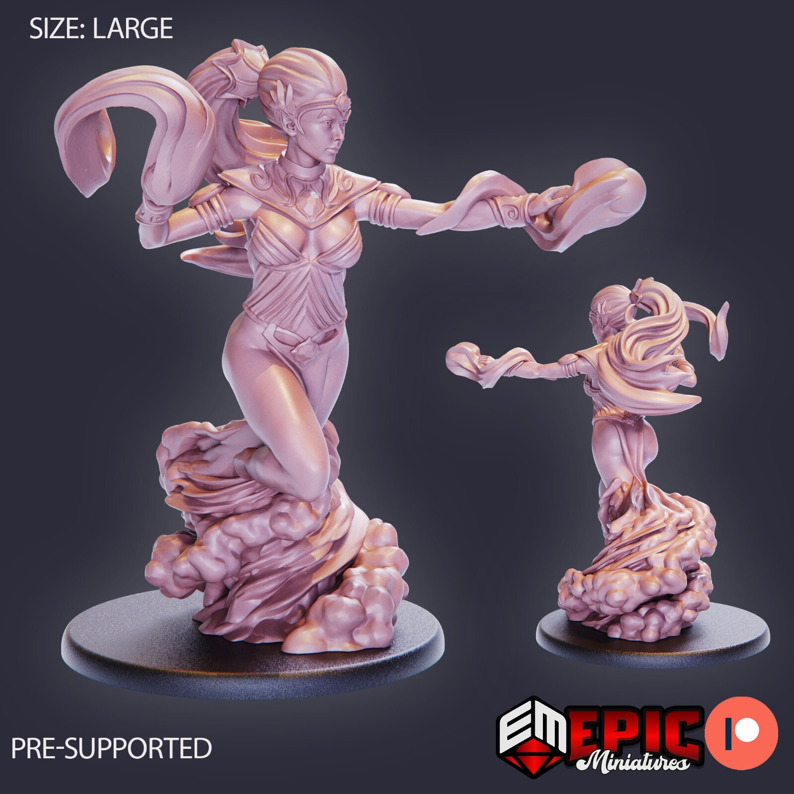 Djinni B | Epic Miniatures | RPG D&D Pathfinder Wargaming | 25-28mm