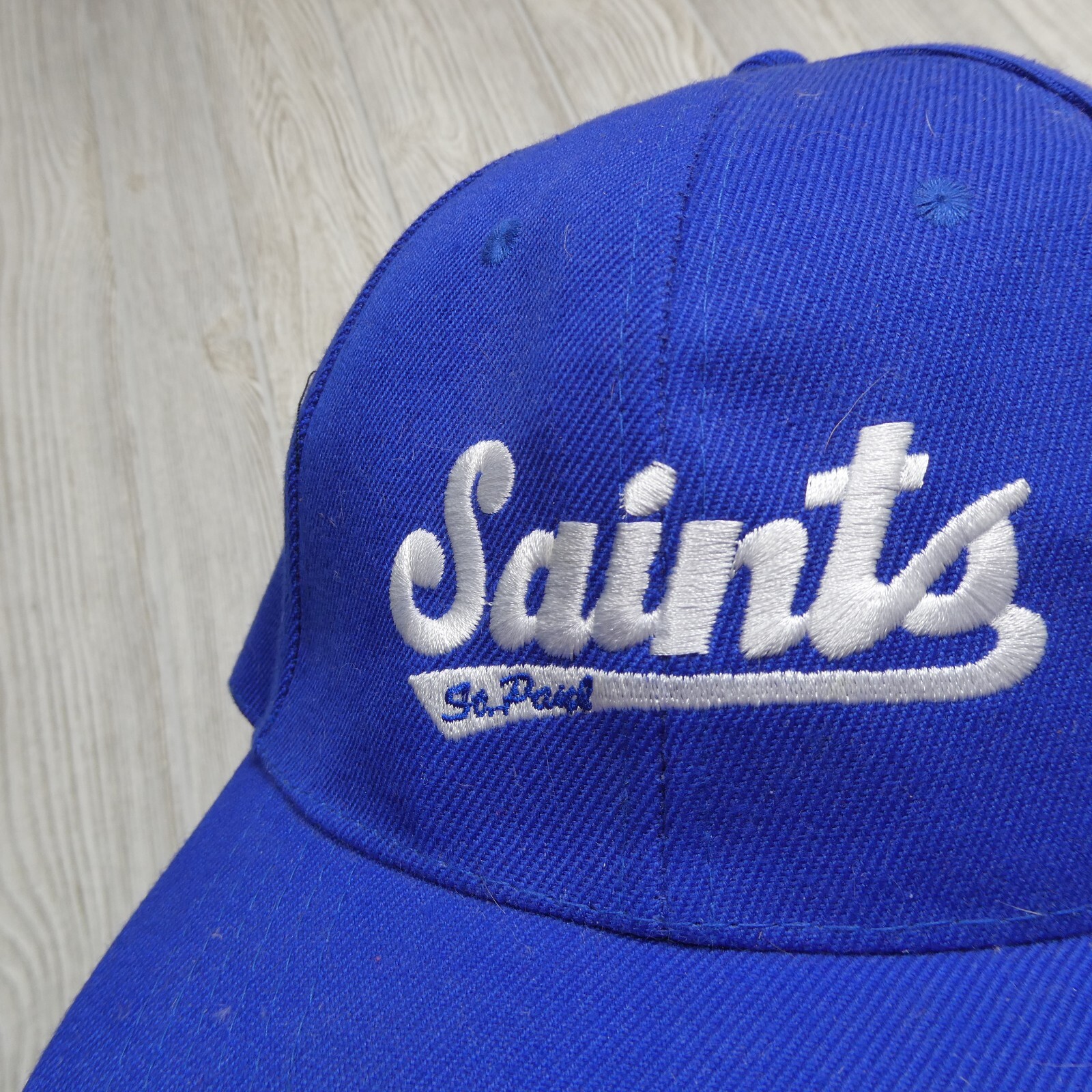 St. Paul Saints CHS Field Strap Back Hat Blue Minor League Baseball Cap One Size