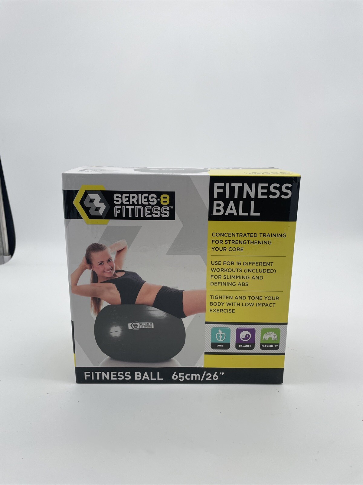 Series 8 Fitness Exercise Ball 65cm/26” Hot Pink Exercise Fitness Ball