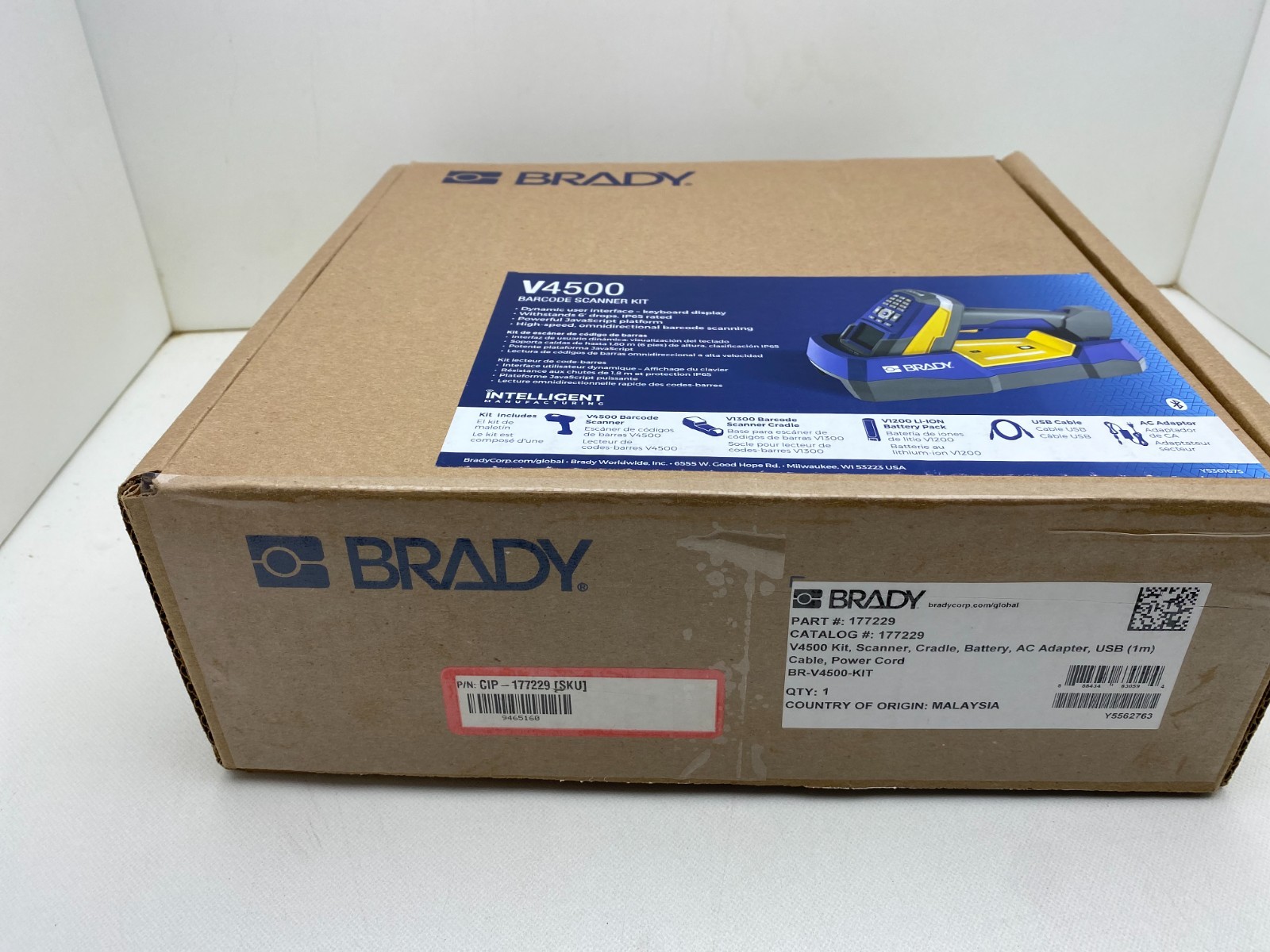 Brady V4500 - Kit - barcode scanner - 177229