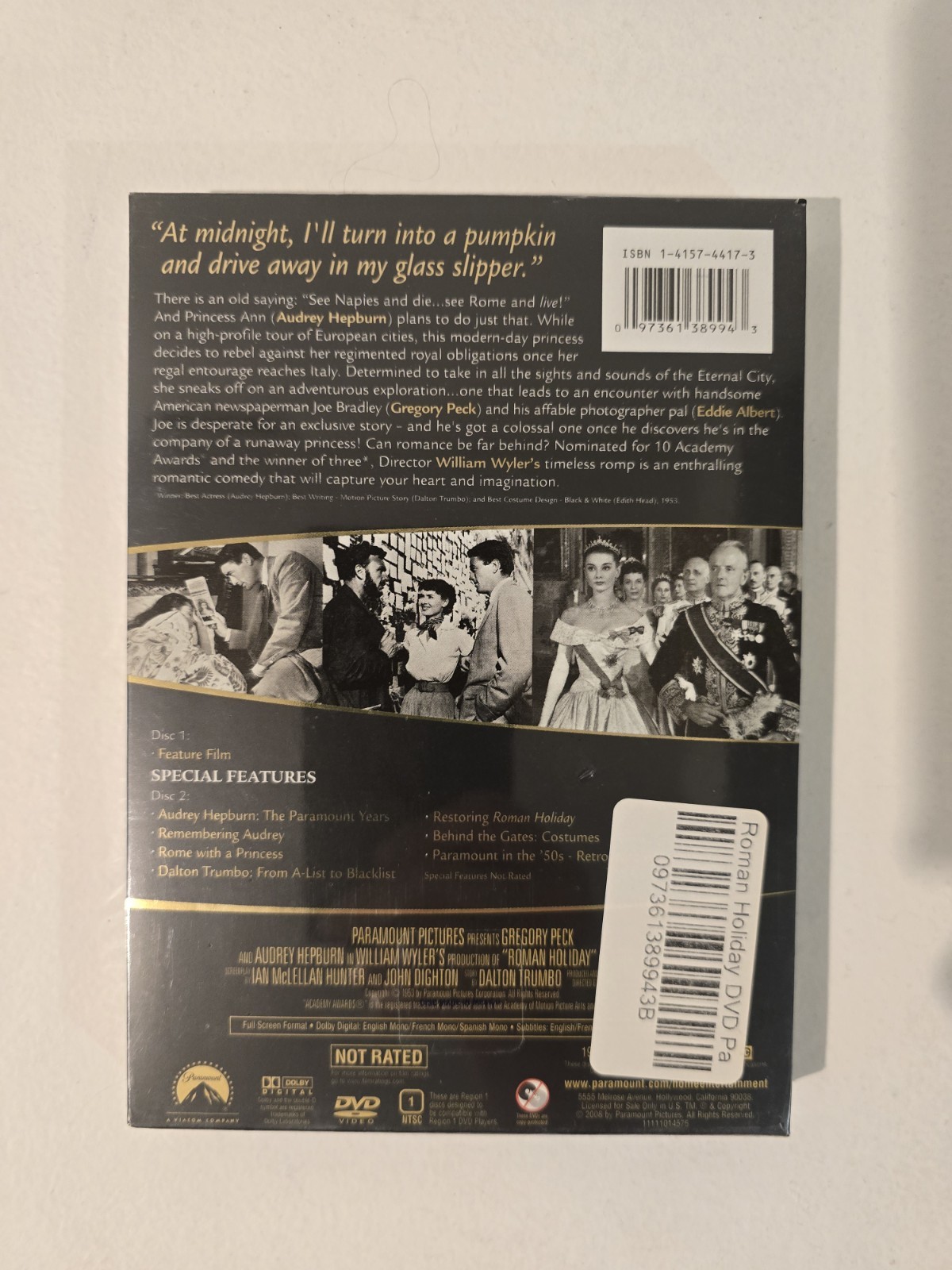 Roman Holiday (DVD, 2008, 2-Disc Set, Centennial Collection)