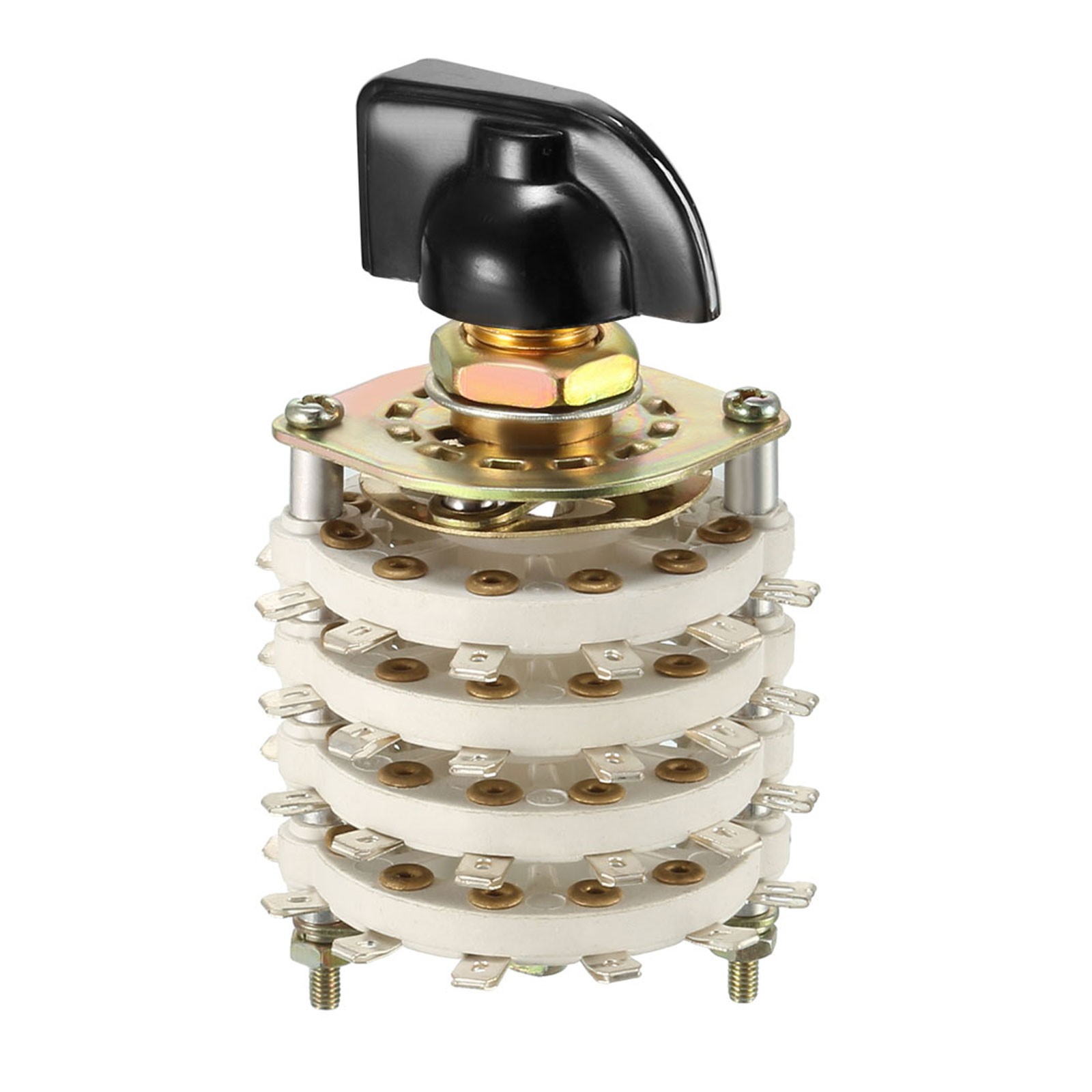 Band Selector Rotary Switch With Knob 4P11T 4 Pole 11 Throw 4 Deck