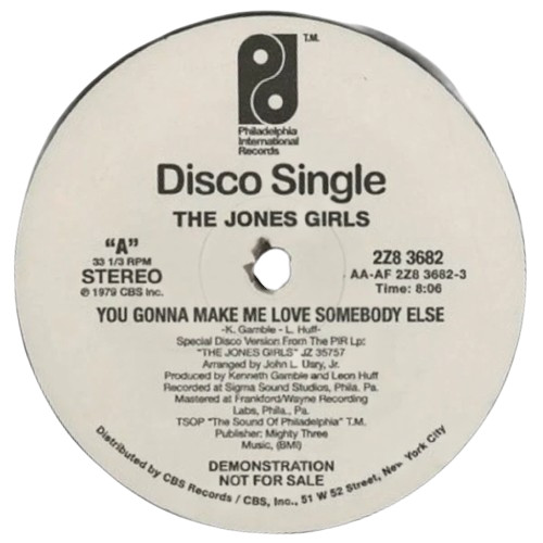 The Jones Girls - 'You Gonna Make Me Love Somebody Else/Nights Over Egypt' 12"