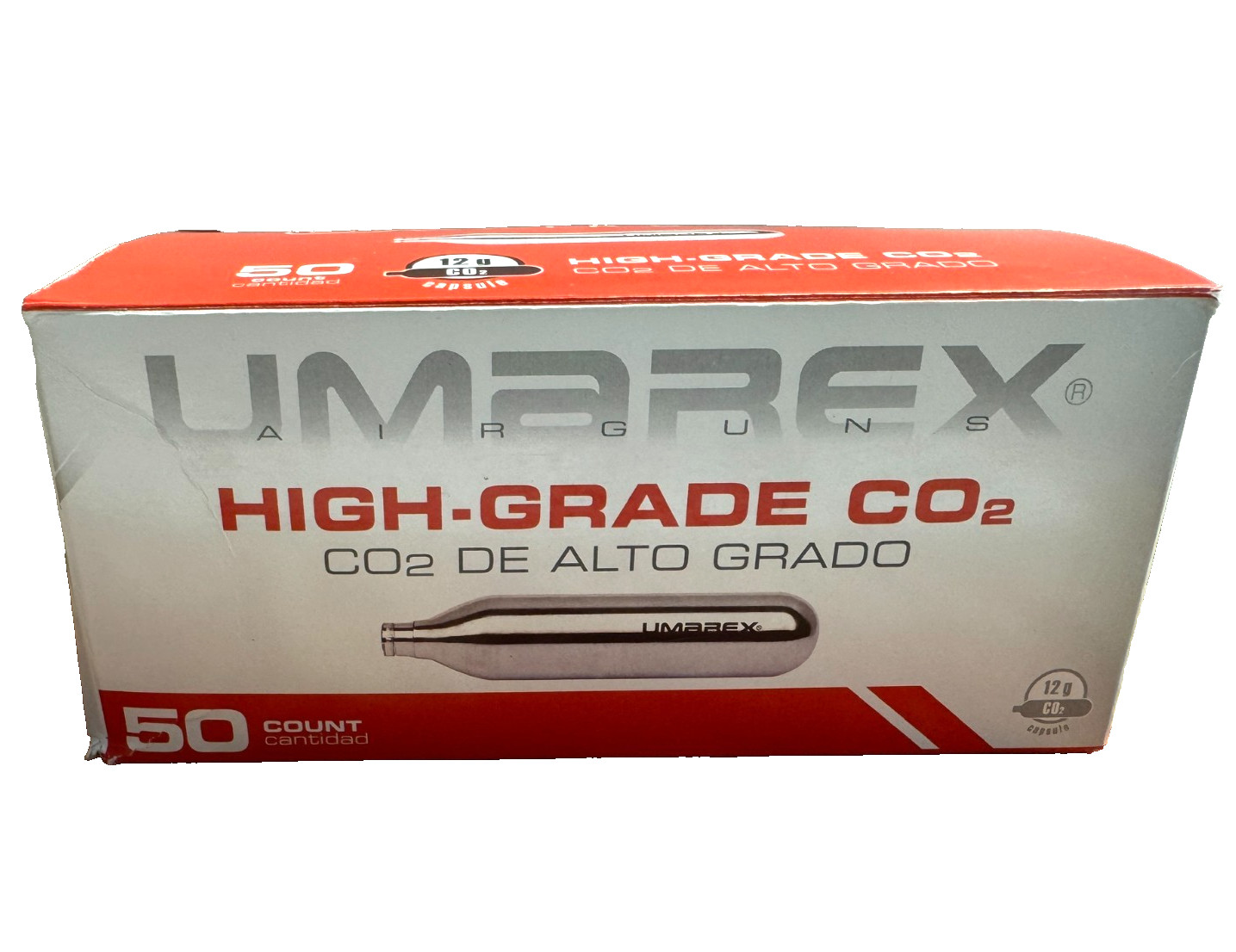 50 pk Umarex 12G High Grade CO2 Cartridge Cylinder 2211302 for airsoft BB pellet