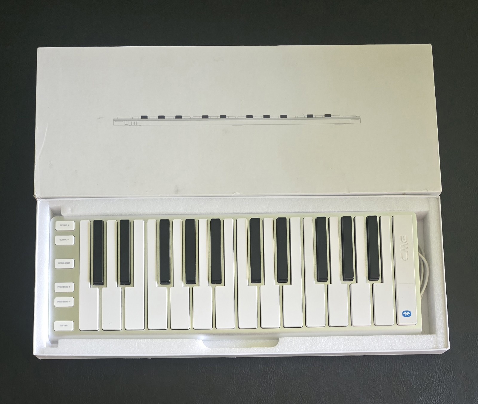 Xkey CME PRO 25 key thin wireless Bluetooth MIDI key board Xkey Air 25