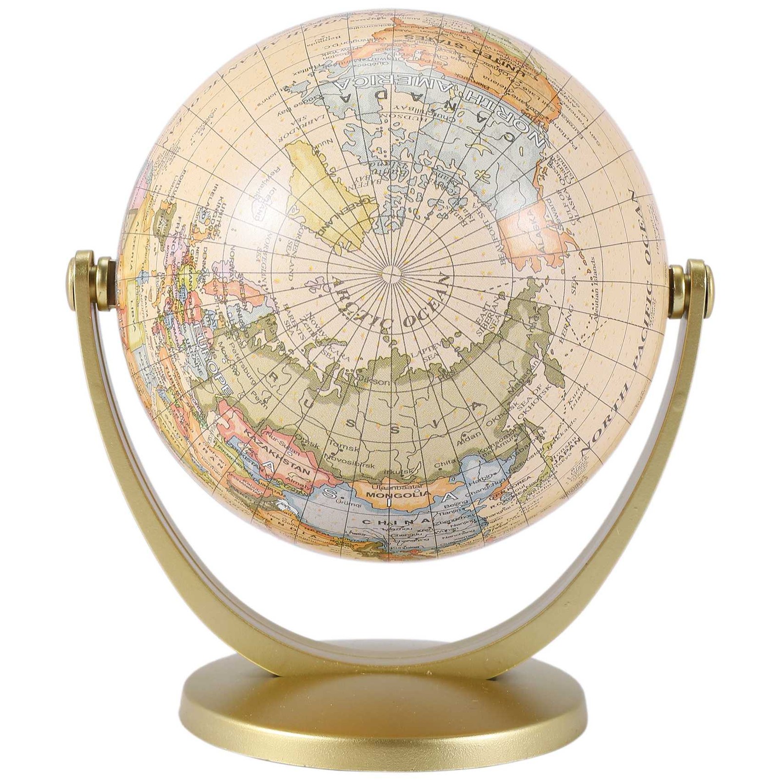 Retro Rotating World Globe Earth Antique Home Office Desktop Decor8468