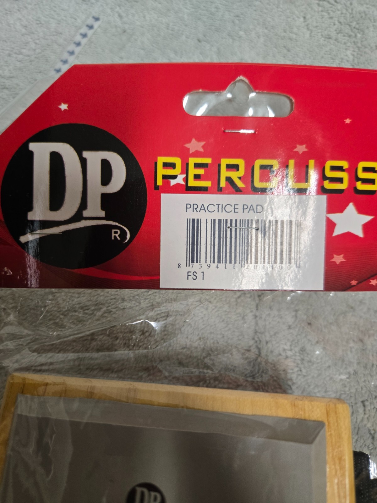 percussion foot rest, unbranded, & DP percussion practice pad