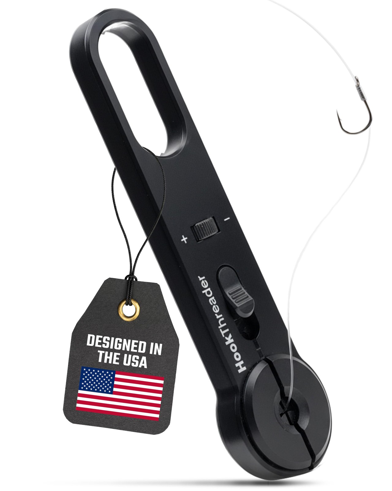 Bait Hammock Hook Threader – Fishing Knot Tying Tool for Small Hooks – Adjust...