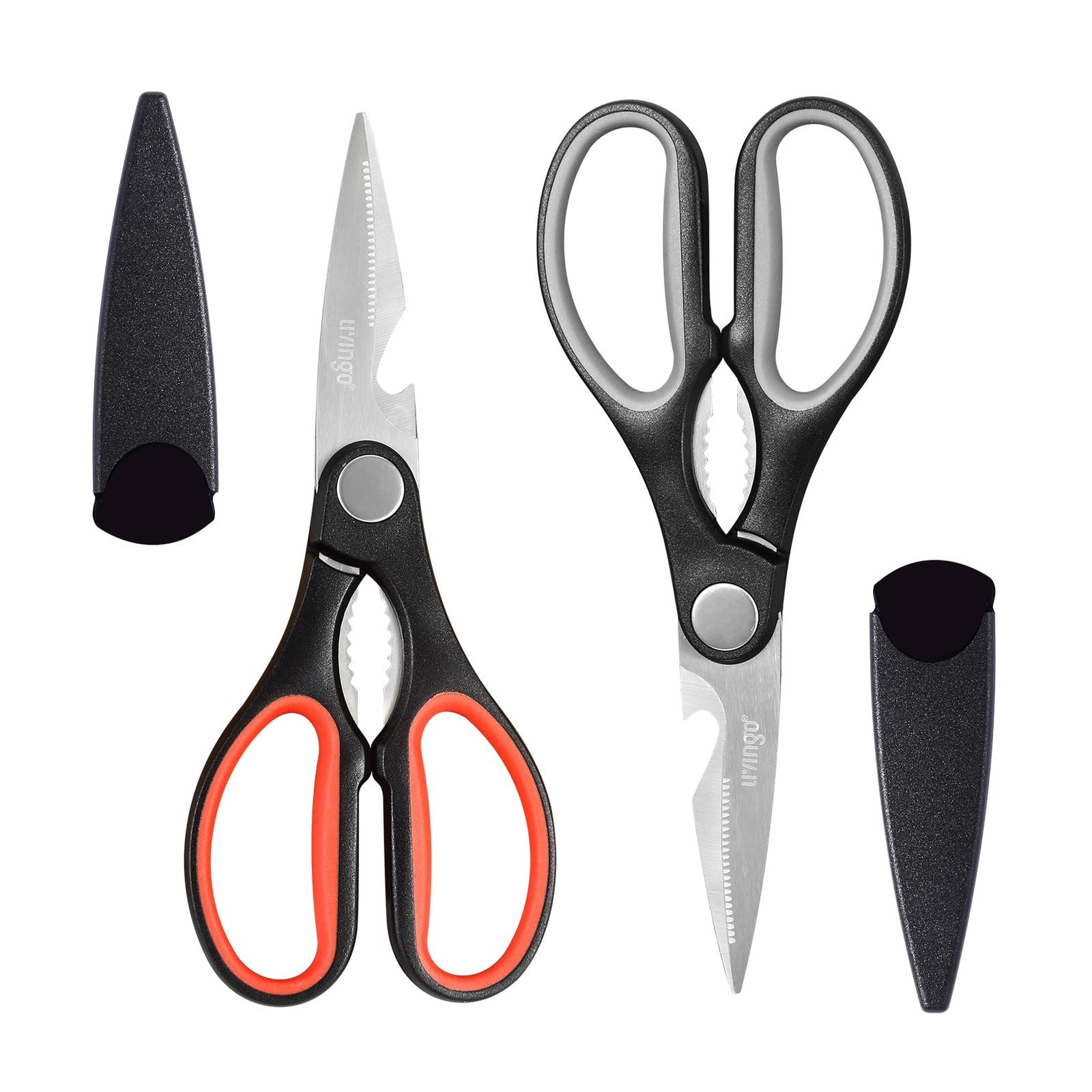 8 Inch Kitchen Scissors Heavy Duty Meat Shears 2 Pack