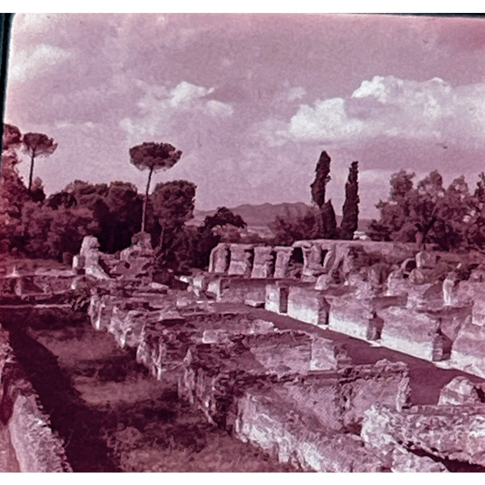 1960s Villa Adriana Italy Travel Slide Set of 3 2x2 Slides TK2-S4-10