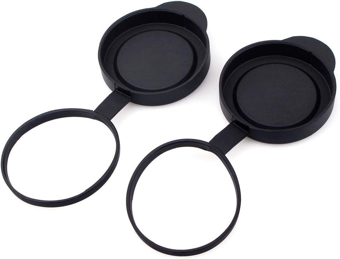 Dustproof & Waterproof Binocular Lens Caps for 52-54mm Outer Diameter