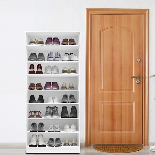 8 Tiers Shoe Storage Cabinet, Free Standing Shoes Shelf Organizer, Shoe Cabinet