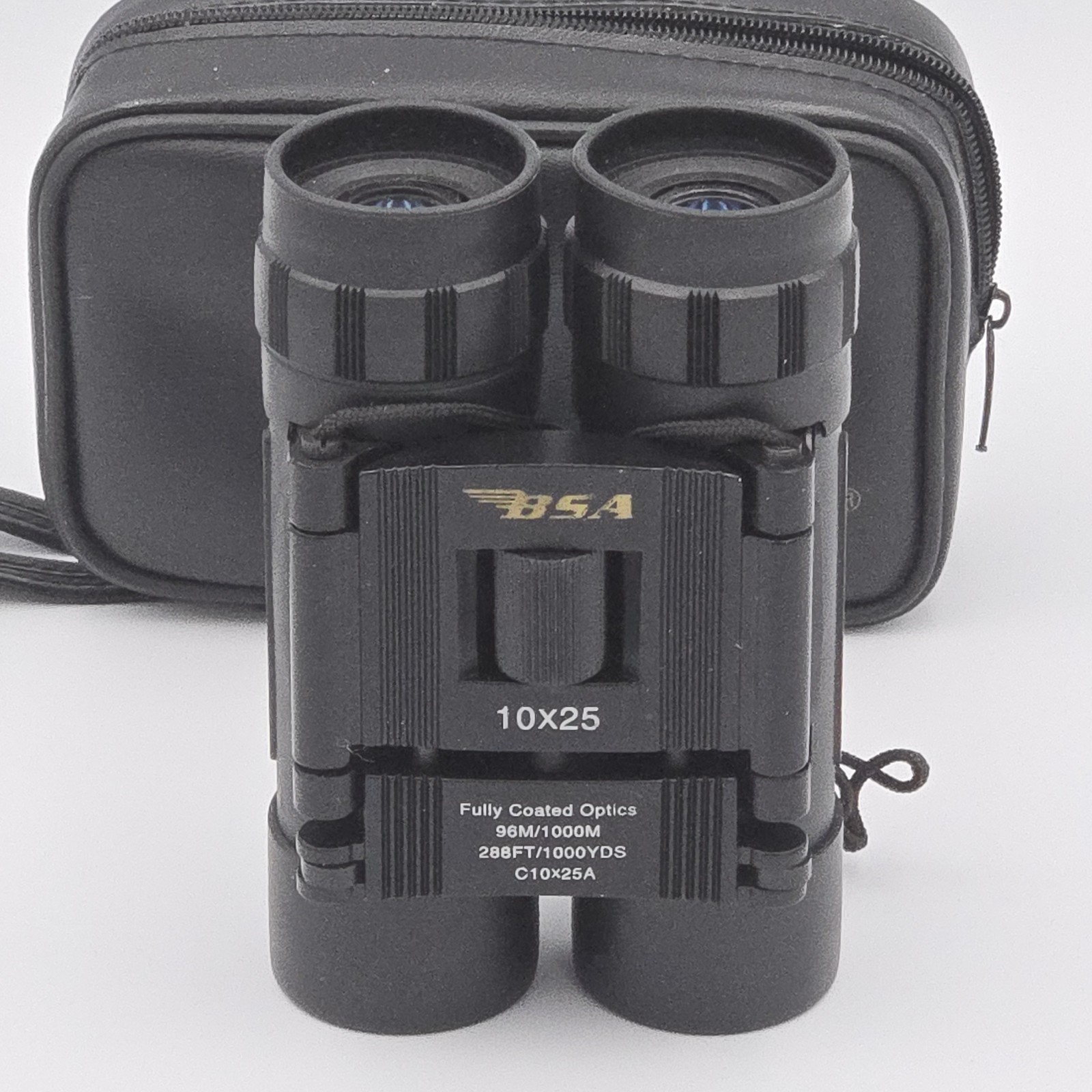 Binoculars BSA Optics 10x25 Zoom Carry Case C10/25A 288ft/1000 Yds