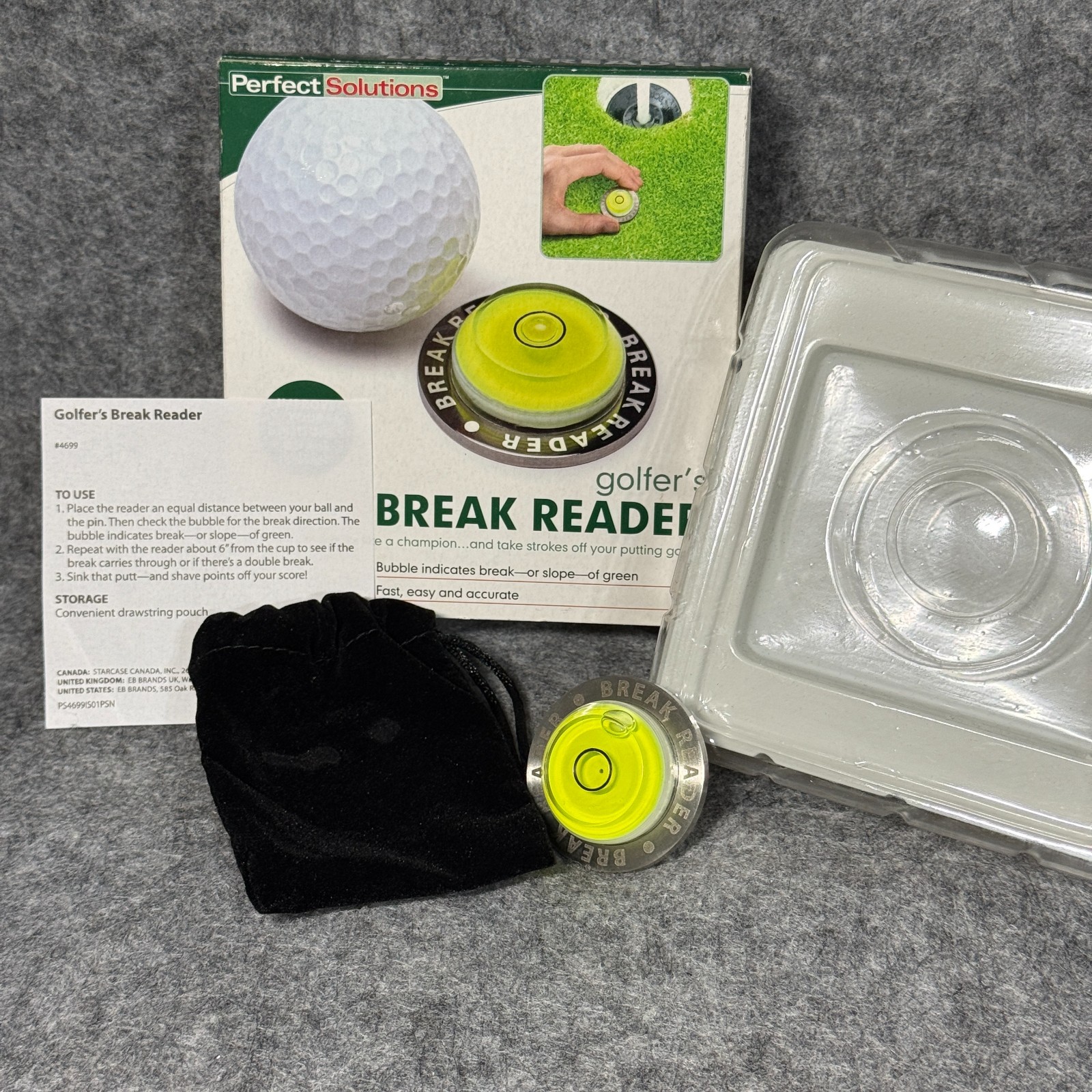 Golfer's Break Reader - Golf Green Slope Indicator