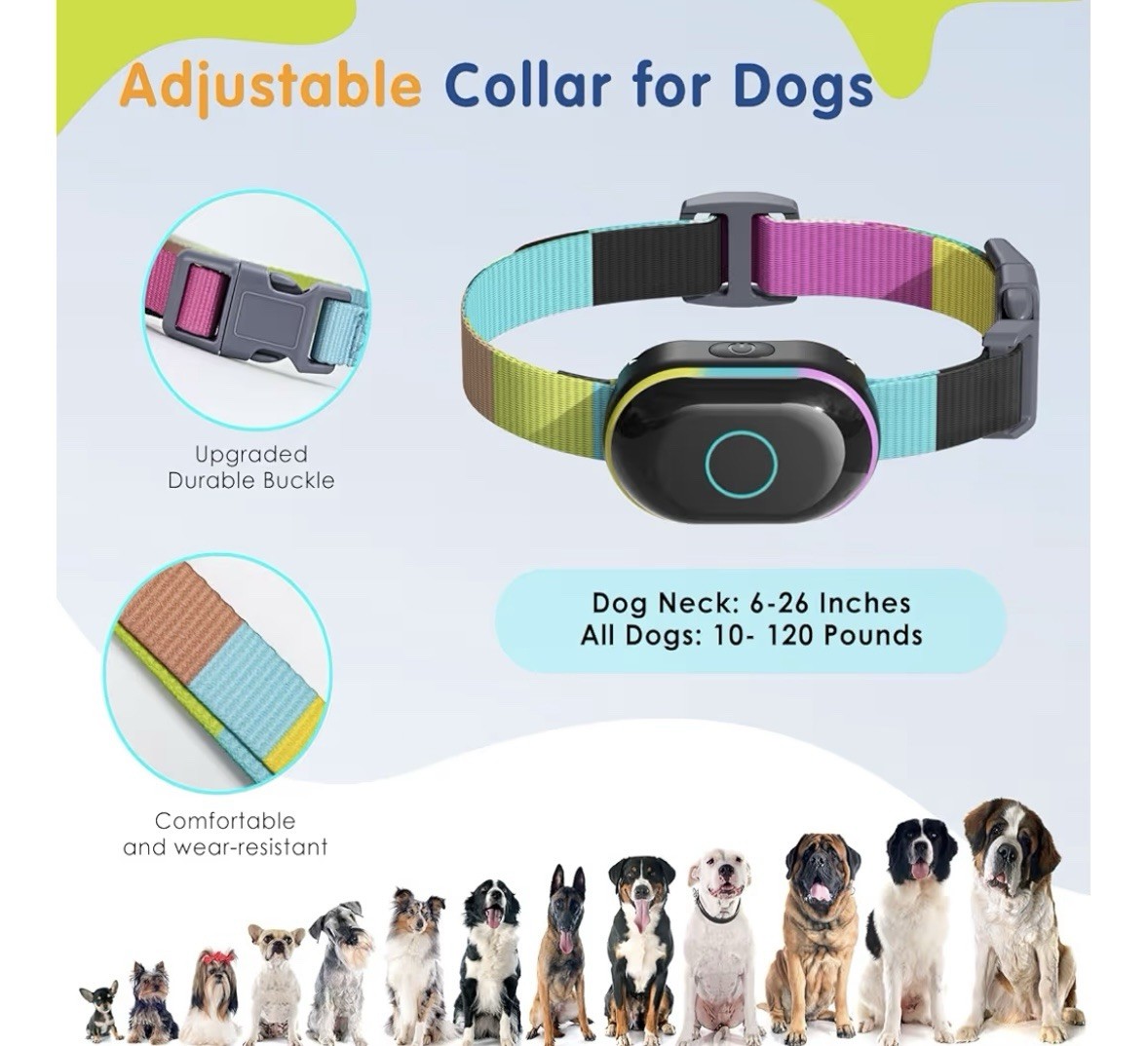Dog Shock Collar Training Collar - White controller