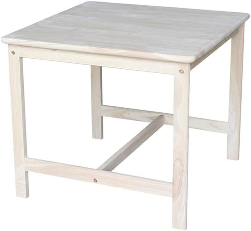 Solid Wood 3-Piece Dining Set Table and Chairs