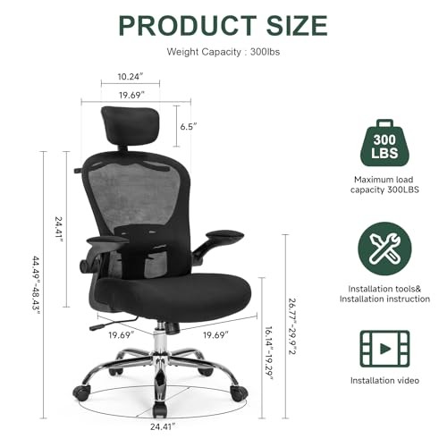 -6066 All-Around Fine-Tuned Comfort Chair. Liftable Seat, 4D Lumbar Black6