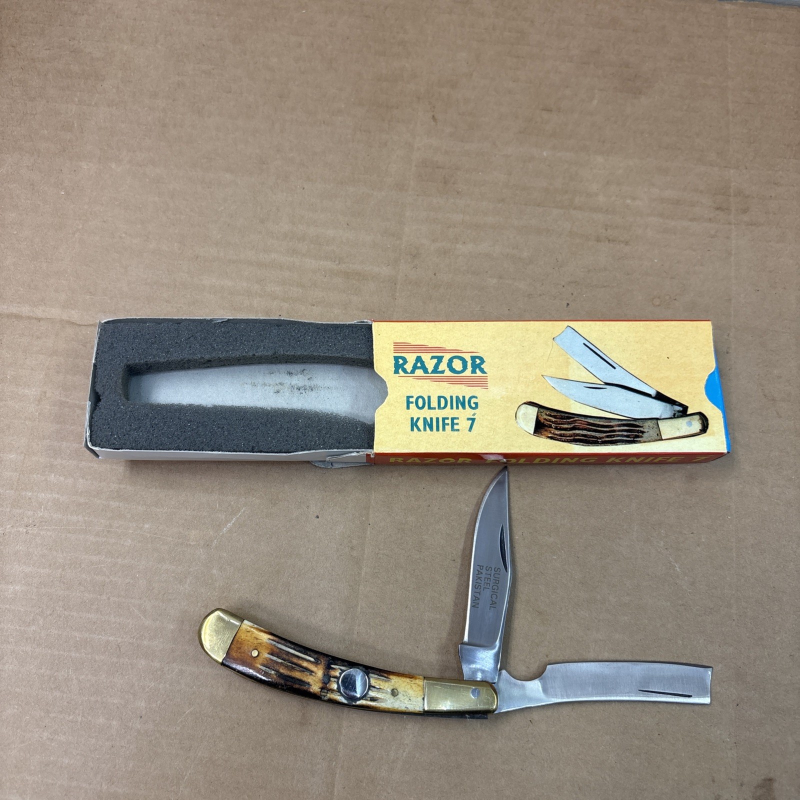 Razor Folding Knife 7” Surgical Steel