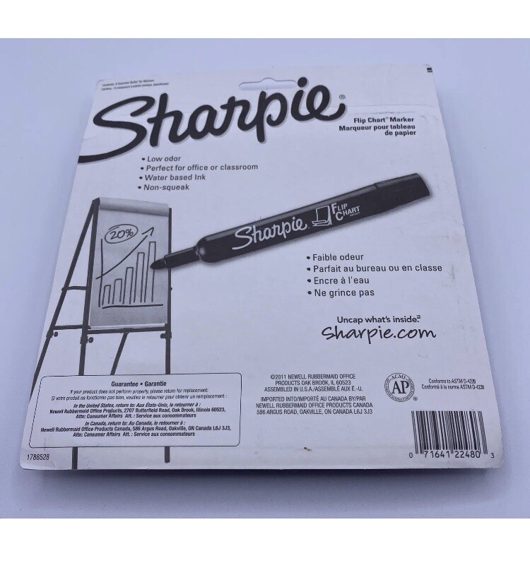 Sharpie Flip Chart 8CT bullet conique marker