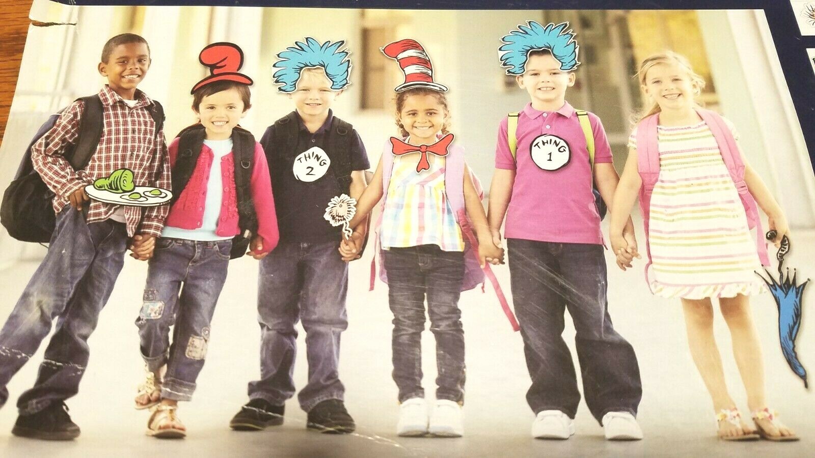 Dr. Seuss Dress Up Kit, 20 pcs great for decorating or photo booth props
