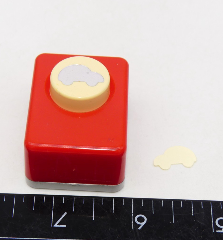 Vintage Carl Metal Car Pretty Punch Craft Paper Puncher Japan