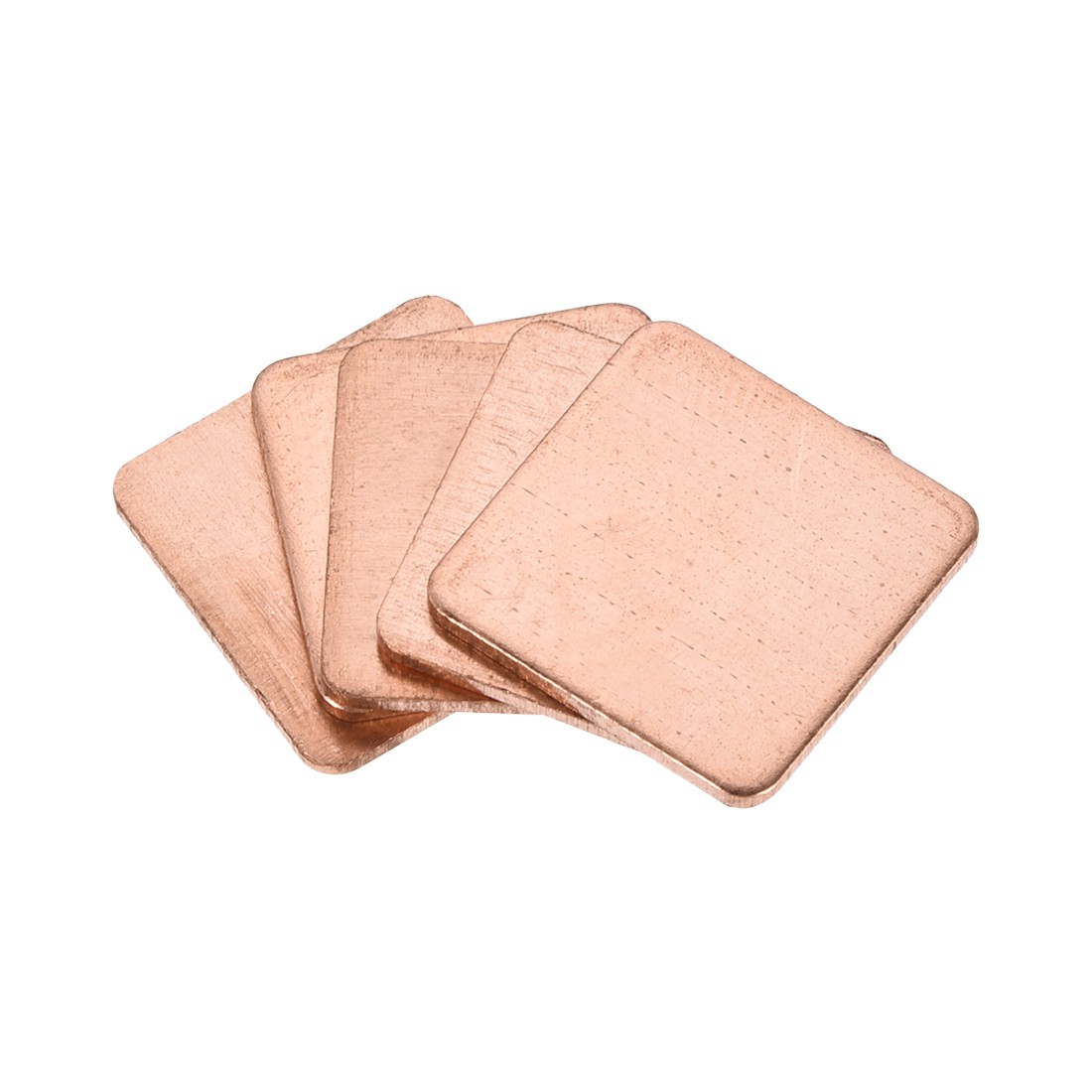 Flat IC Chipset Thermal Copper Heatsink for CPU GPU  15 x 15 x 1mm 5pcs