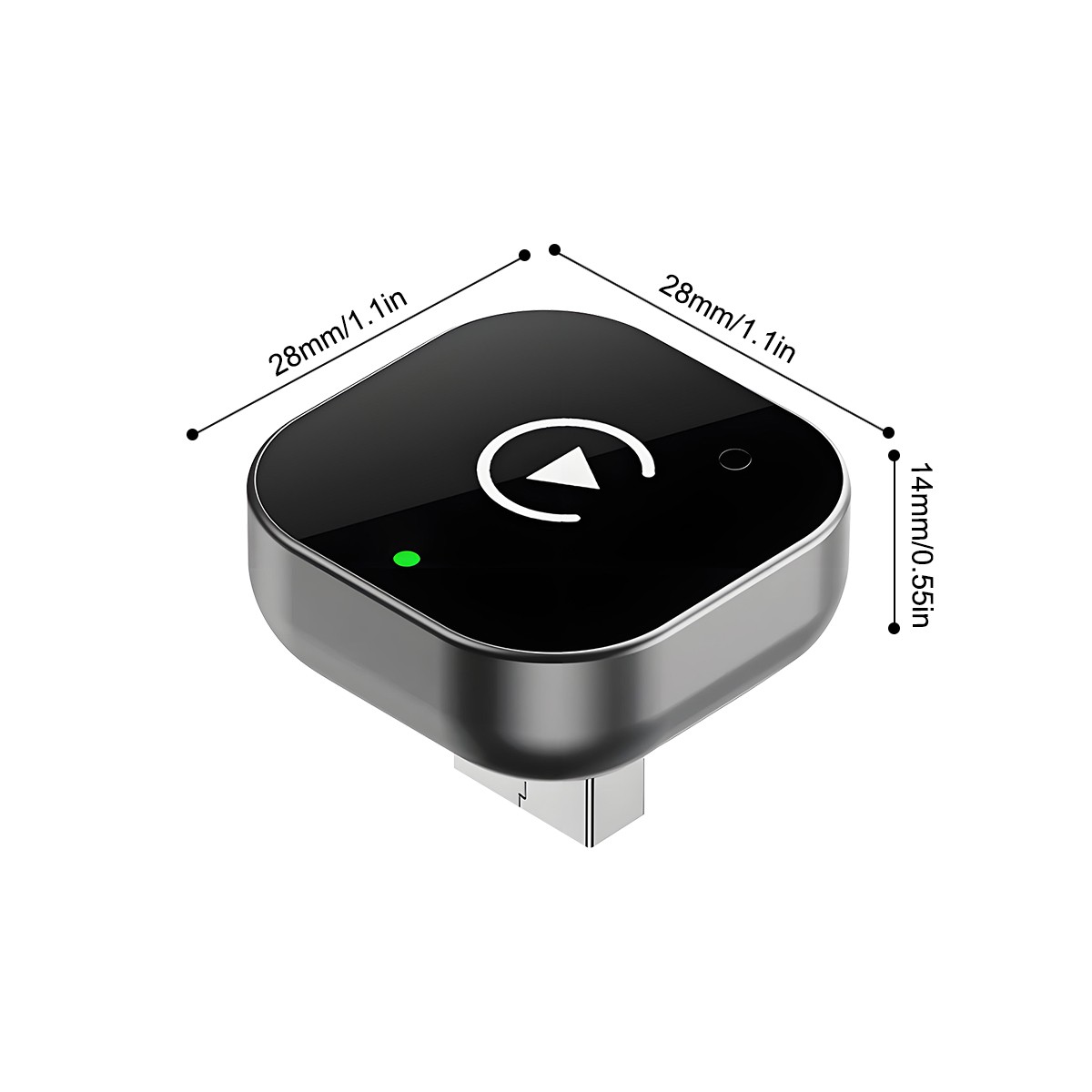 2-in-1 Wired to Wireless CarPlay Adapter /Android Auto Adapter Plug & Play -2025