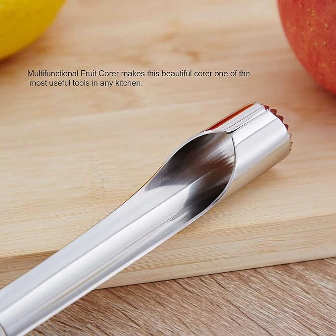 Stainless Steel Apple Corer - Fruit & Vegetable Corer - Seed Remover - Cutter