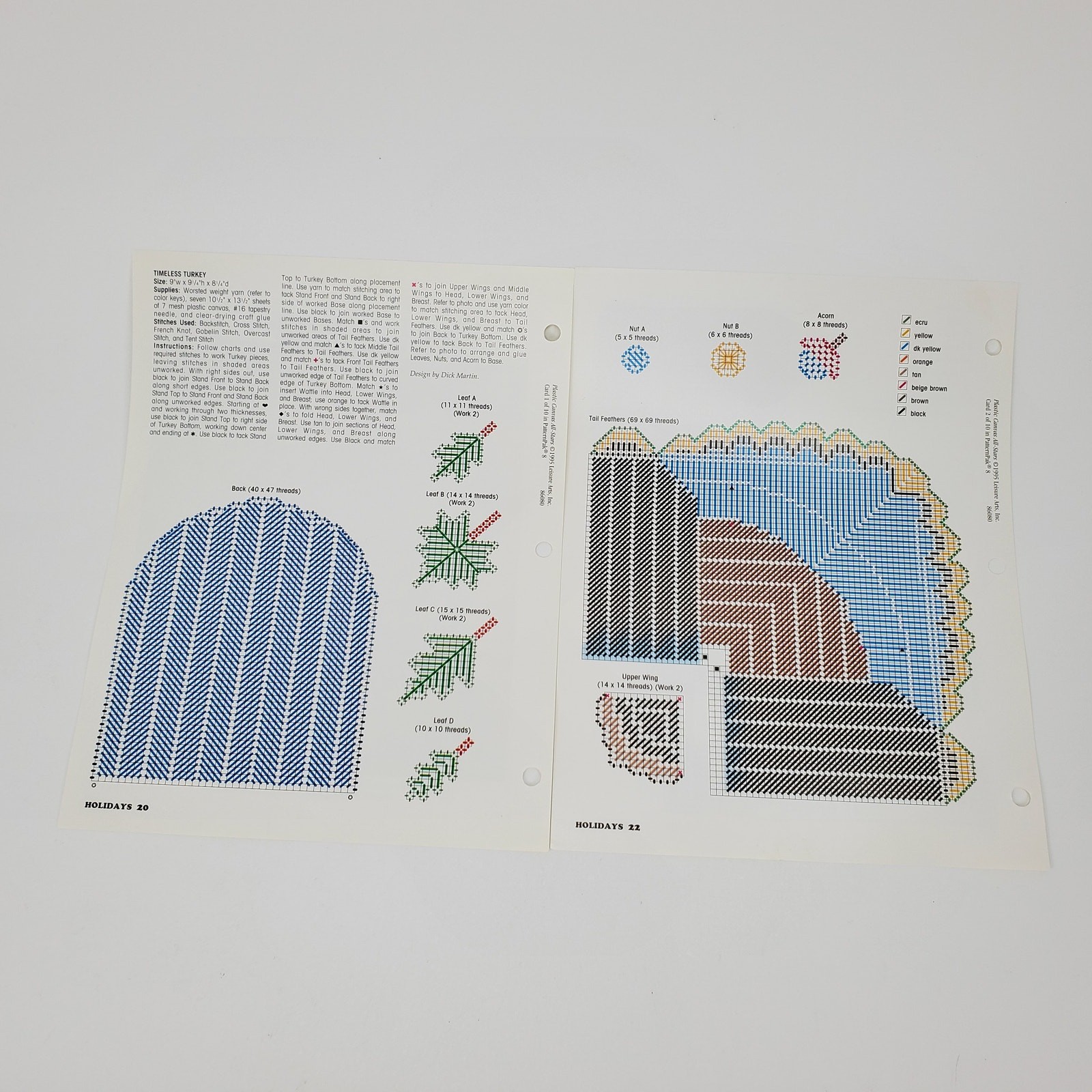Plastic Canvas All Stars 1995 Leisure Arts 6 Patterns from Patternpak 8