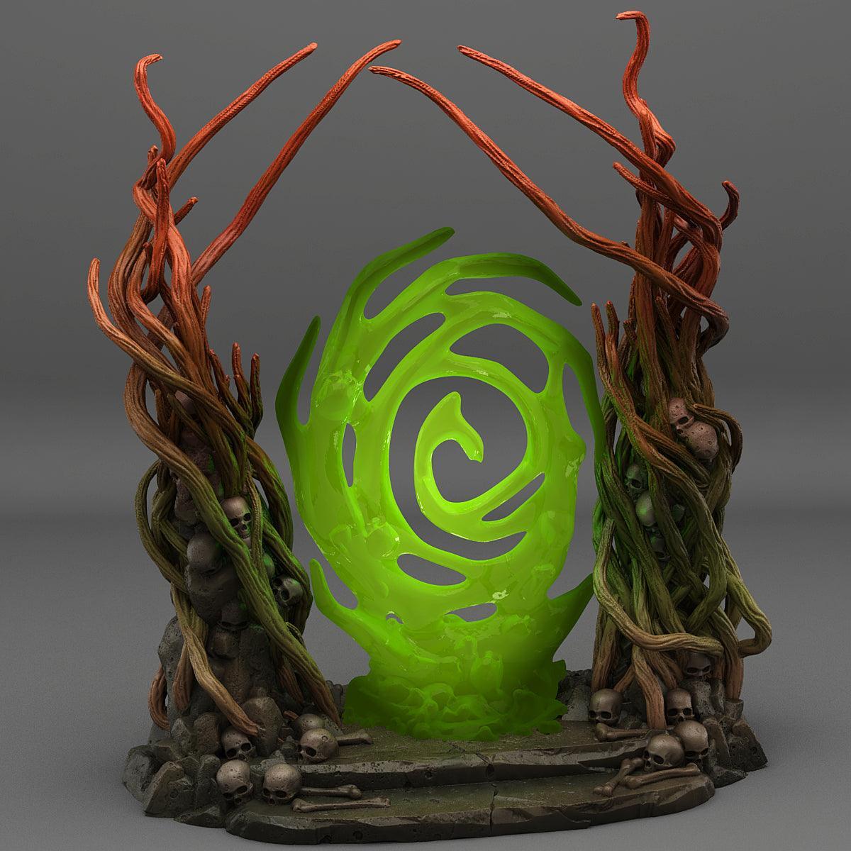 3D Printed Fantastic Plants and Rocks Dark Forest Portal 28mm - 32mm D&D