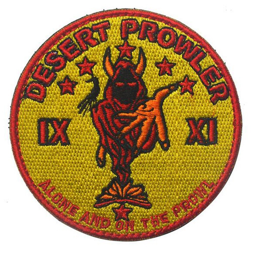 Desert Prowler USAF Black Ops Skunk Works Alone And On the Prowl Hook Loop Patch