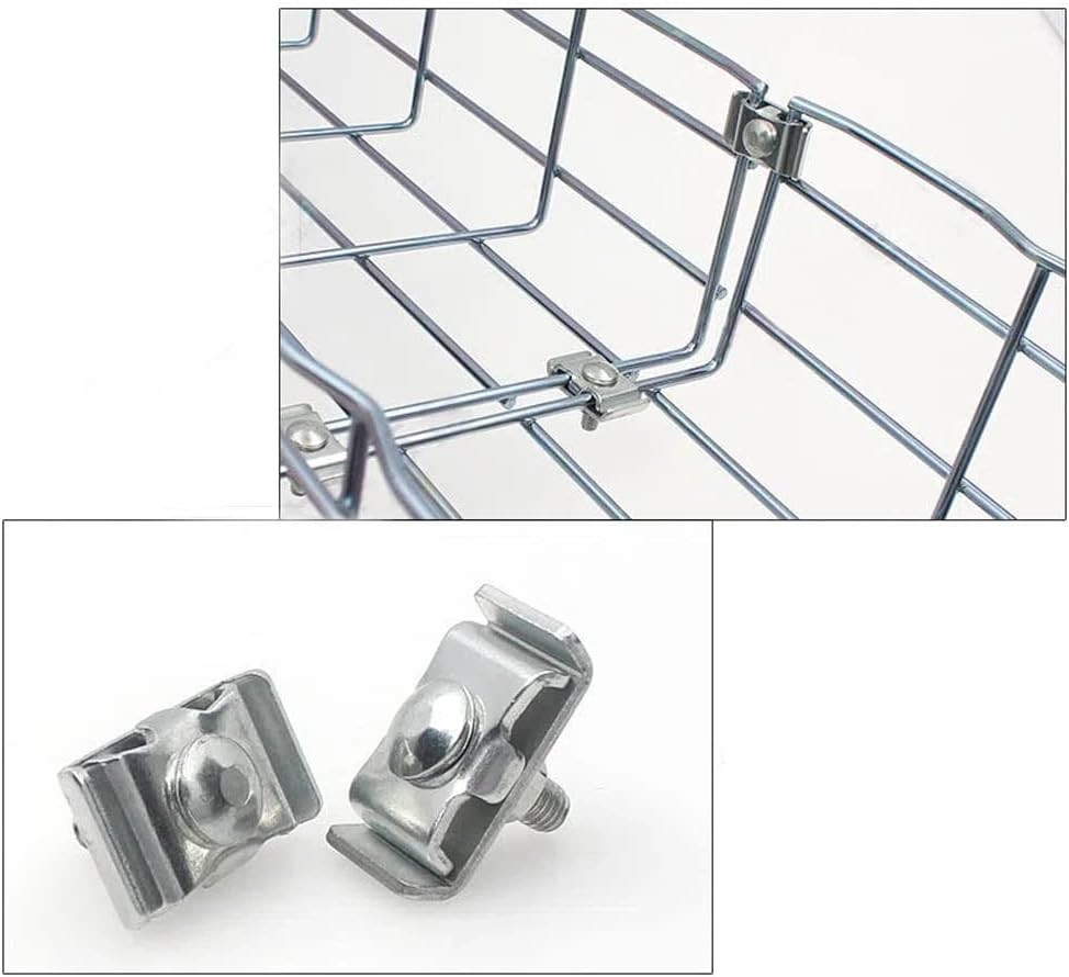 Gridwall Joining Clip , 10 Pcs Silvery Wire Grid Panel Connector Grid Panel Joi