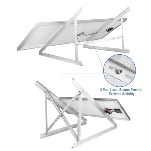 45" Solar Panel Mount Bracket for 100-400 Watts Solar Panel with Enhanced