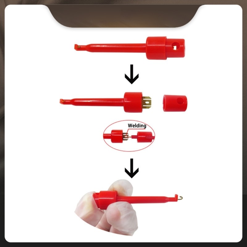 10pcs Spring Loading Test Clip Secure Grip for Circuits Testing Electronics