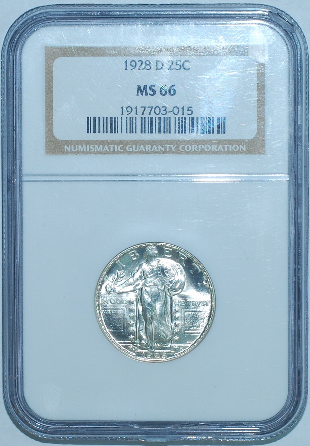1928 D NGC MS66 Standing Liberty Quarter