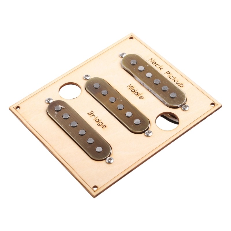 3 Single Coil Guitar Pickups, Pickguards Set Loaded Pickguard Scratch Resistant