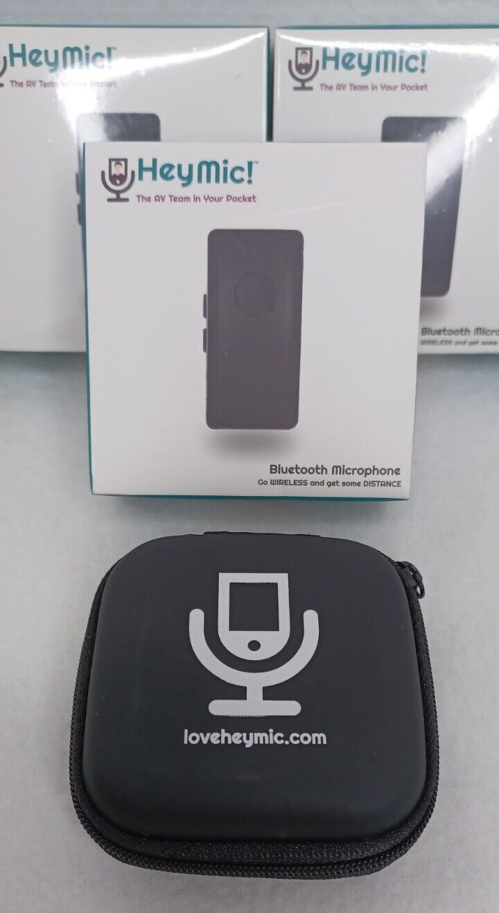 Hey Mic! Bluetooth Microphone: iPhone, Android, PC Mac Audio/Video Record - READ