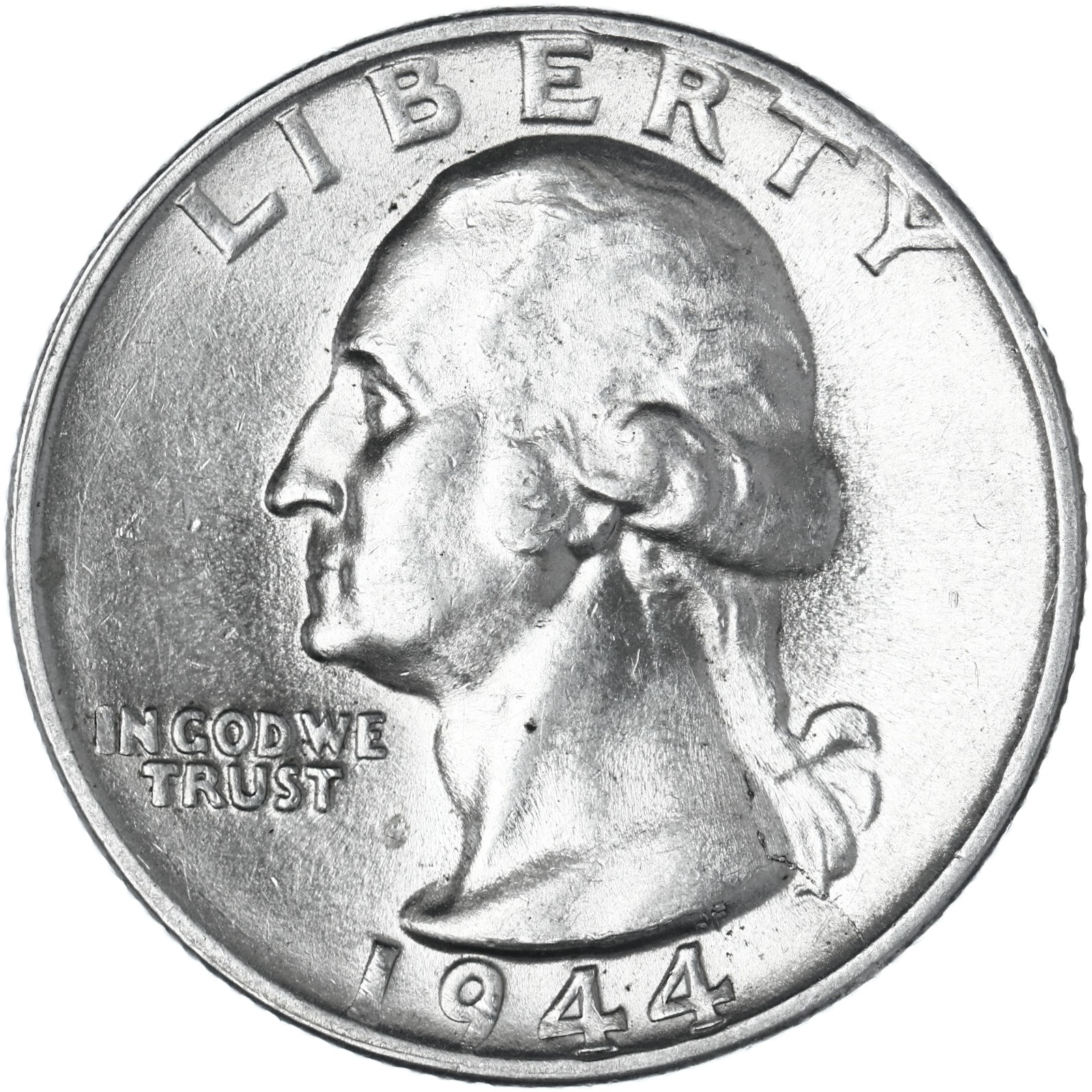 1944 (P) Washington Quarter 90% Silver Uncirculated US Coin