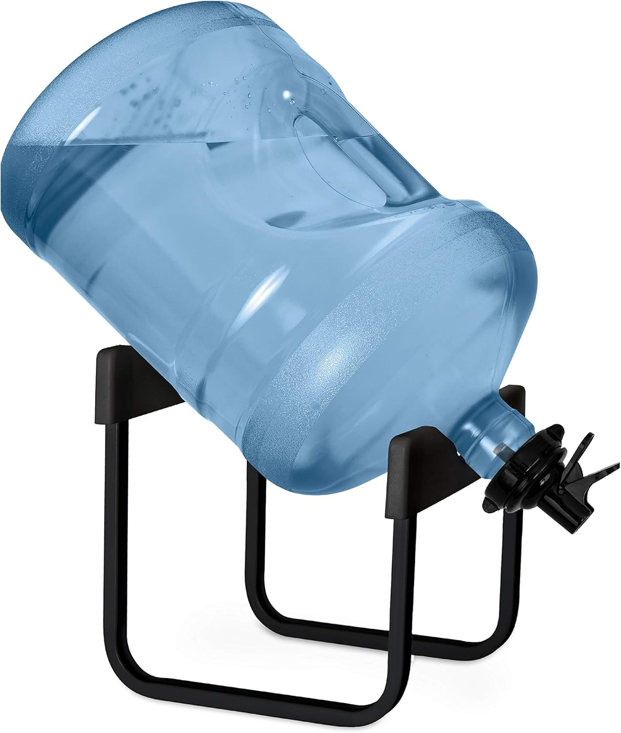 Brio Stainless Steel 3-5 Gallon Water Jug Stand and 2 Dispenser Valves