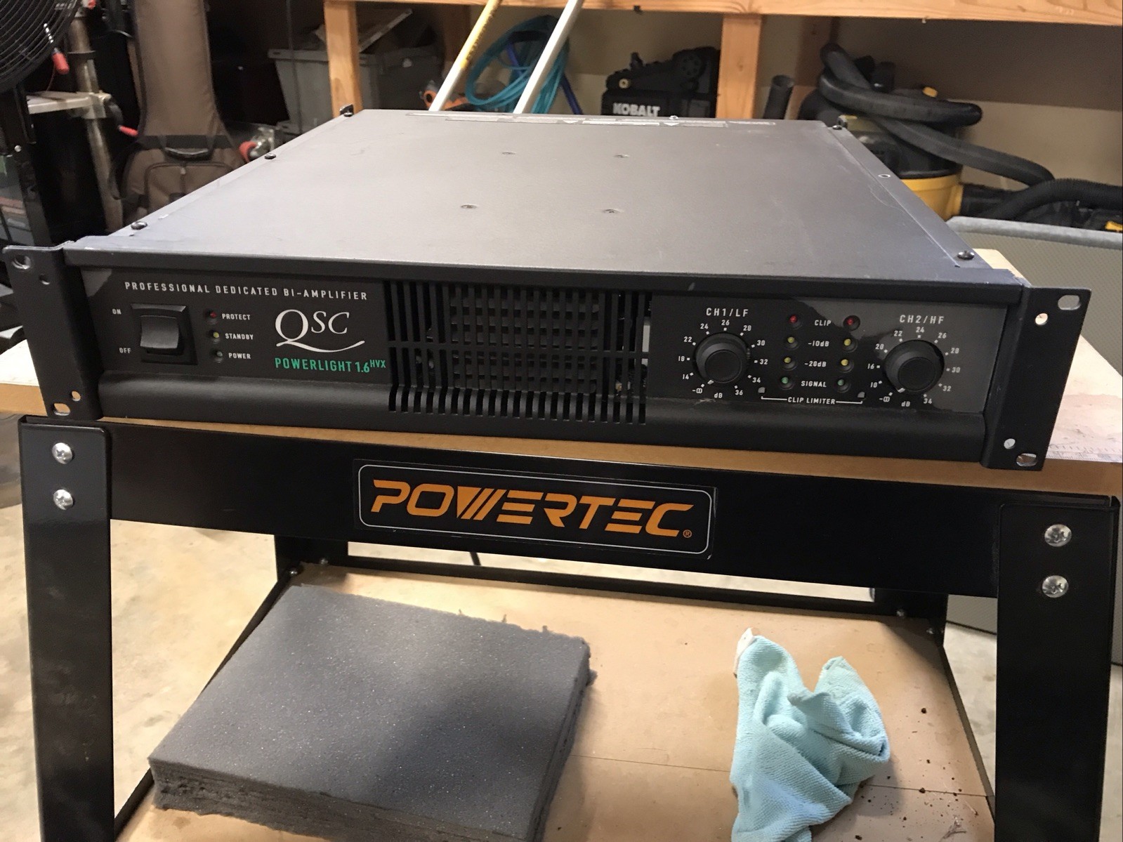 QSC Powerlight 1.6 Amplifier Amp Tested Working Good Condition