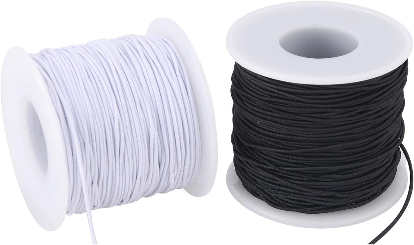 Stretchy String for Bracelets, 2 Rolls 0.8Mm,1 Mm,1.5Mm,330 Feet Sturdy Elast...