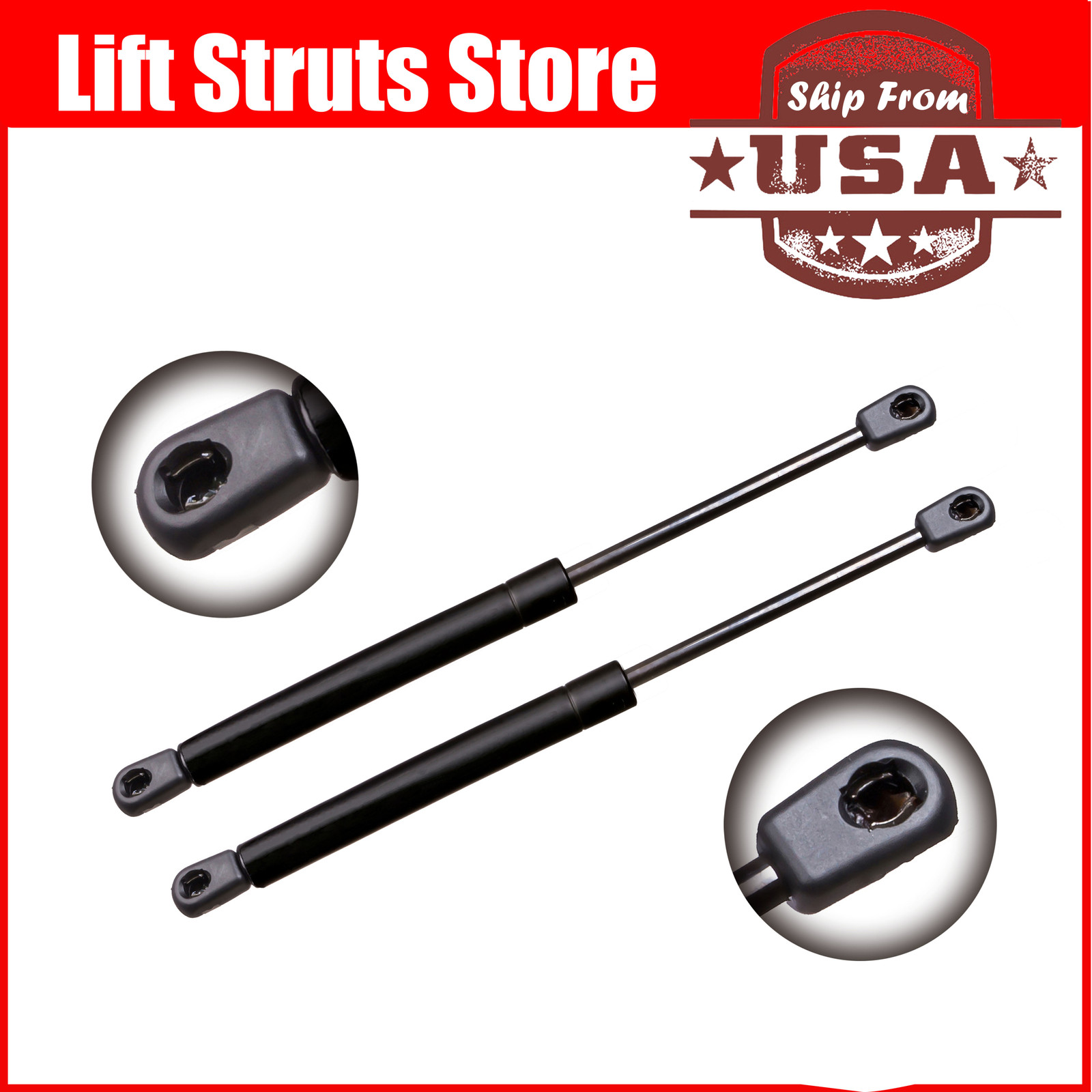 2QTY REAR TRUNK STRUT LIFT SUPPORT ROD FOR AUDI A4 A4 QUATTRO S4 VW PASSAT JETTA