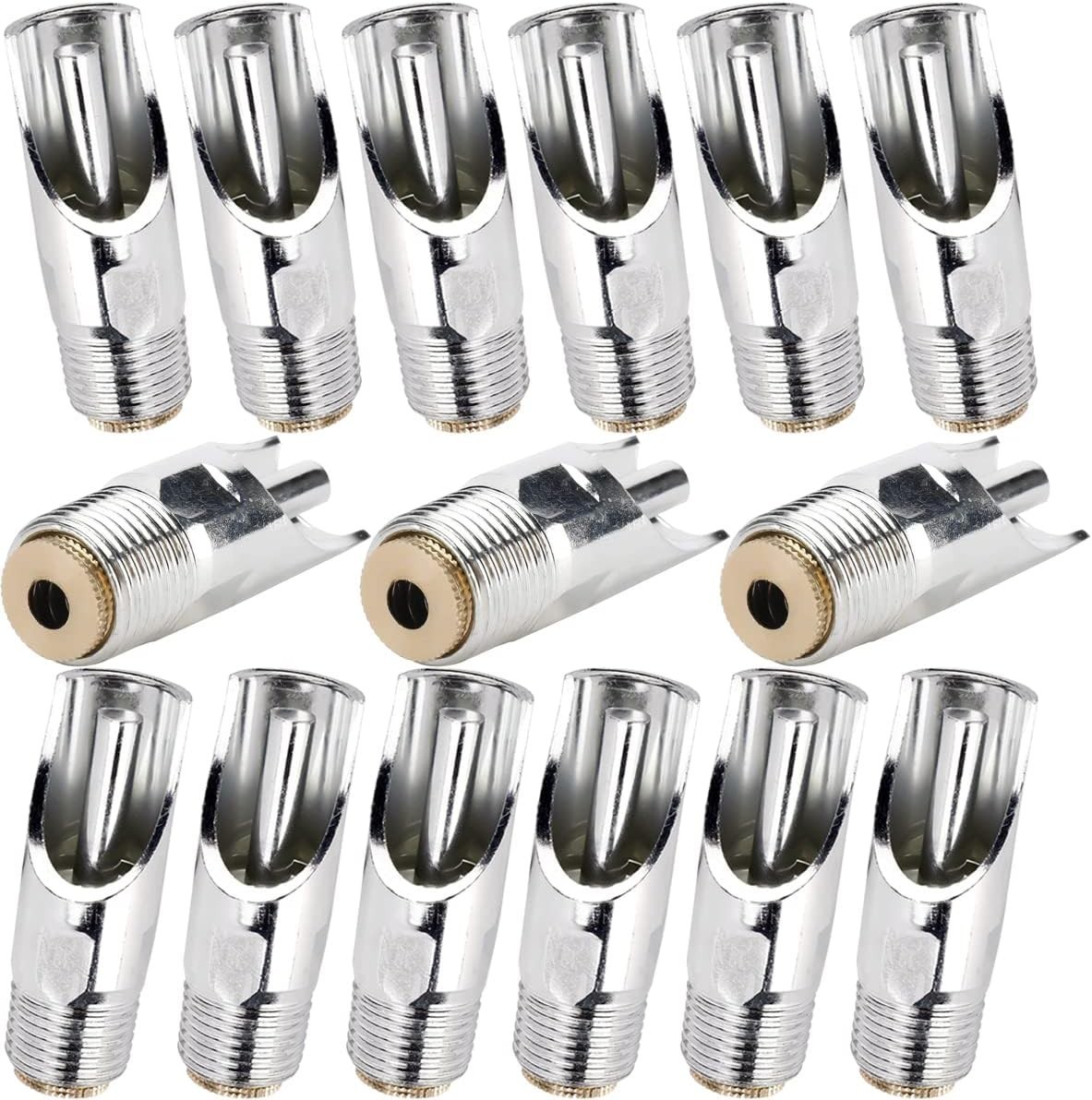 Bebedero de pezón para cerdos de acero inoxidable con rosca NPT de 1/2"